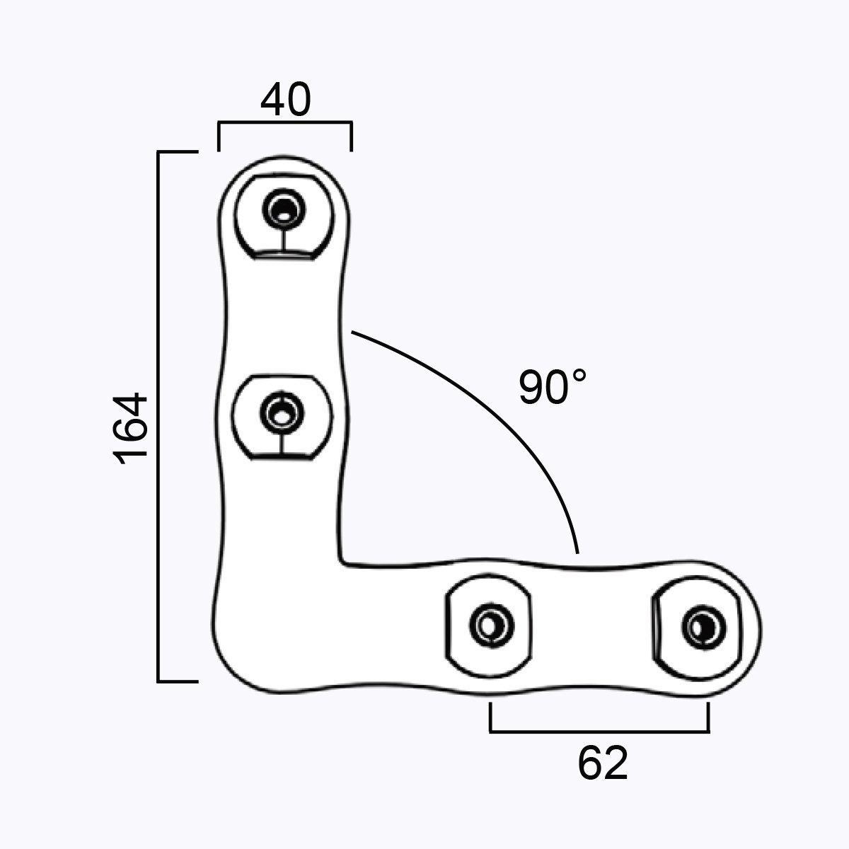 Xpowall+ 2x2 L Connector