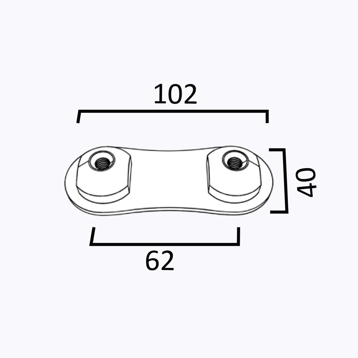 Xpowall+ 1x1 Inside Straight Connector