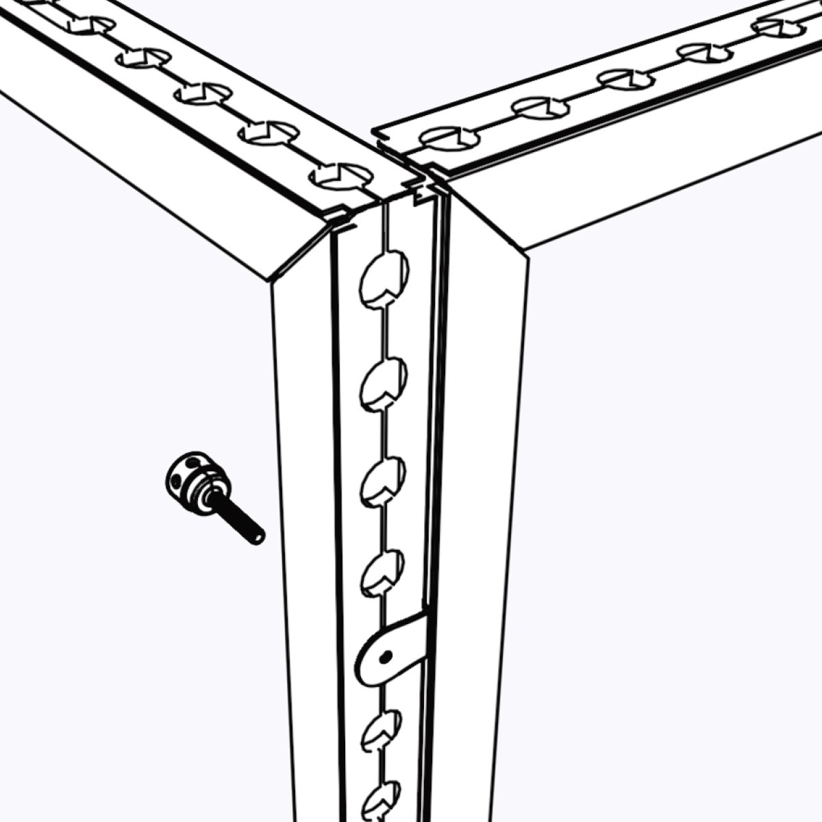 Xpowall+ 1x1 XY Inside Connector