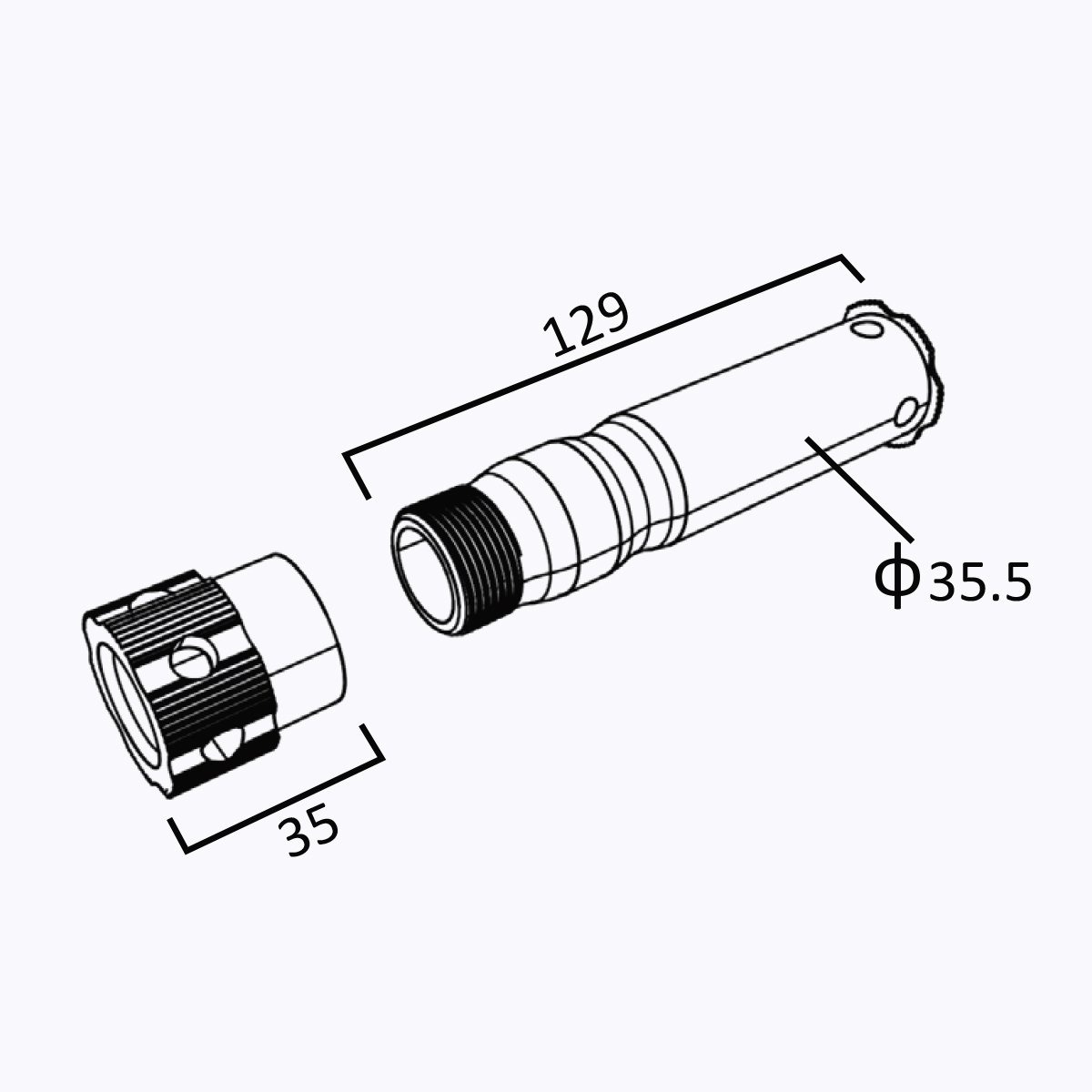 Xpowall+ 129 mm Door-Wall Bolt