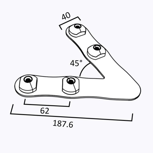 Xpowall+ 2x2 Inside L Connector Thumb