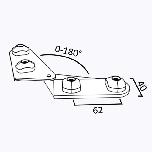 Xpowall+ 2x2 Free Angle Connector Thumb