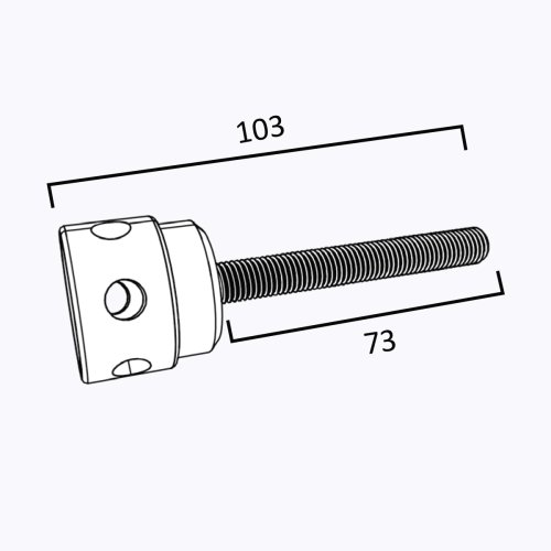 Xpowall+ 103 mm Corner Connector Bolt Thumb
