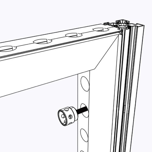 Xpowall+ 103 mm Corner Connector Bolt Thumb
