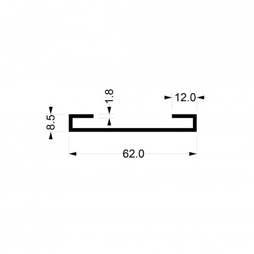 Xpowall+ 62x62 mm Profile Cover Thumb
